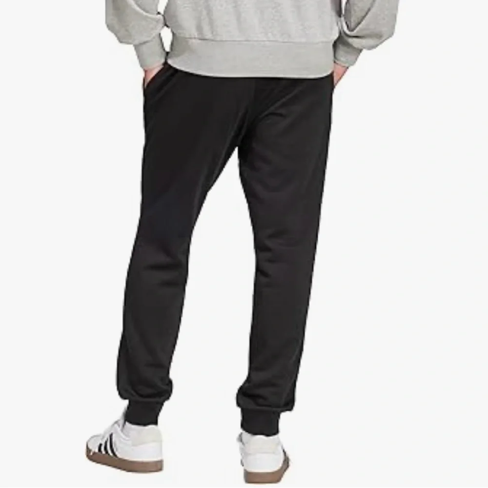 Adidas Men’s Essentials Regular Fit Jogger Feel Cozy Pants Tapered Leg Black 2XL